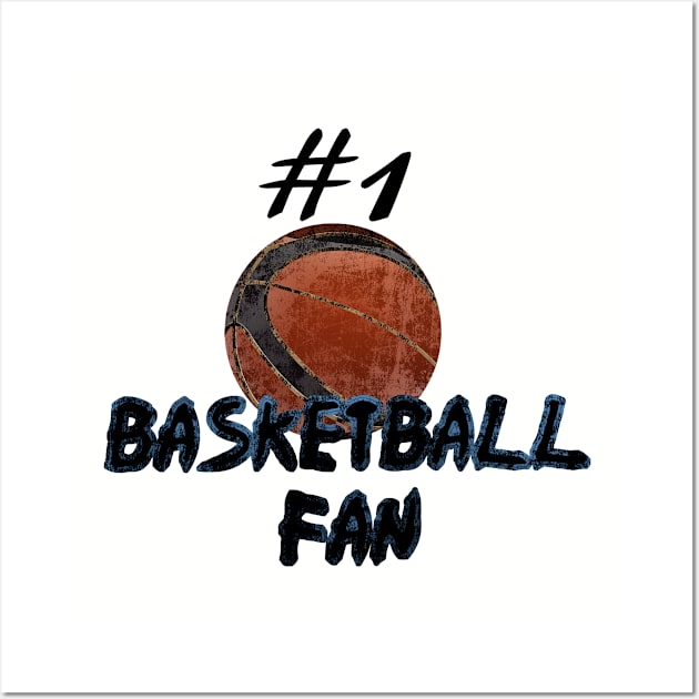 #1 Basketball fan Wall Art by artsytee